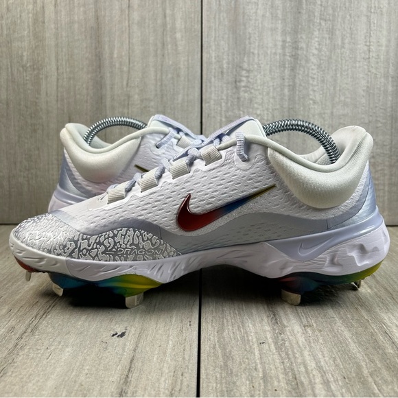 NEW Nike Alpha Huarache Elite 4 Low Baseball Cleat fd2745-106 Men’s Size 7.5 - Picture 4 of 11